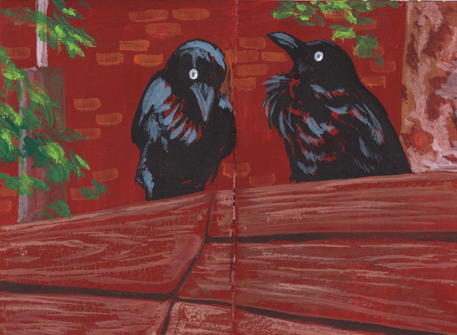 Crows illustration