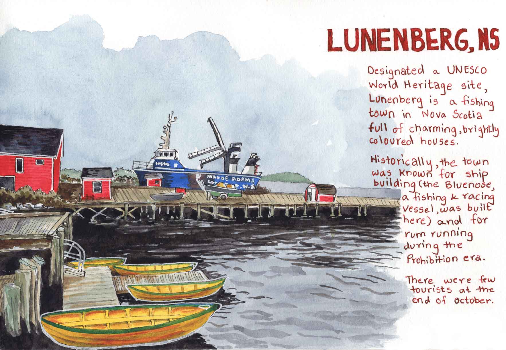 Lunenberg in watercolour
